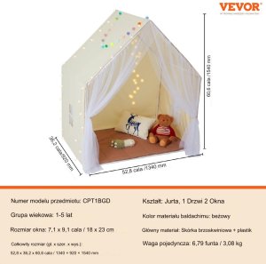 Vevor Namiot dla Maluchów Jurta 8