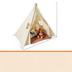 Vevor Namiot tipi dla dzieci 1-5 lat z matą i piłkami do pokoju 118x118 cm 2