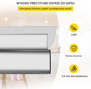 Ostrze Szpachlówka do Wygładzania Płyt GIpsowych 60 cm 3