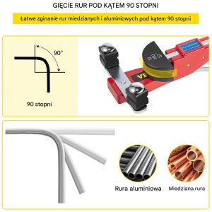 Ręczna giętarka do rur 6-22 mm 7 matryc 2