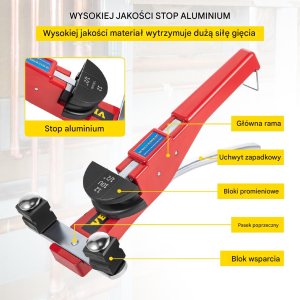 Ręczna giętarka do rur 6-22 mm 7 matryc 4