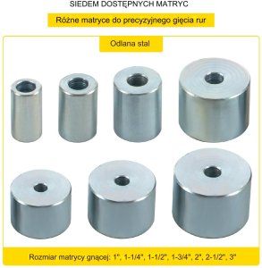 Ręczna giętarka do rur 25 do 76 mm 3