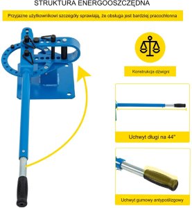 Ręczna giętarka do rur 25 do 76 mm 5