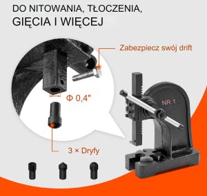 PRASA MECHANICZNA RĘCZNA 1 T 2