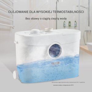 Pompa z rozdrabniaczem do WC rozdrabniacz młynek przepompownia do WC 700W 2