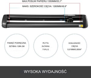 Profesjonalny ploter do folii 1350 mm szeroki do reklam i grafiki 2