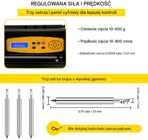 Ploter Tnący do Winylu 720 mm z Oprogramowaniem SignMaster i Stojakiem 4