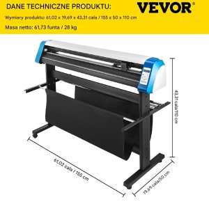 Ploter Tnący do Winylu 1350 mm z Półautomatycznym Pozycjonowaniem Konturowym 2