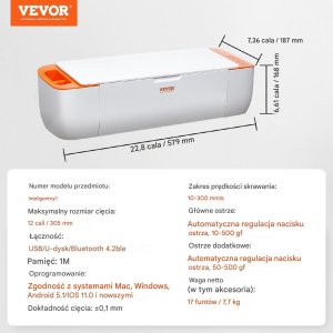 Ploter Tnący do Winylu z Bluetooth Kompatybilna z IOS Android Windows Mac 2