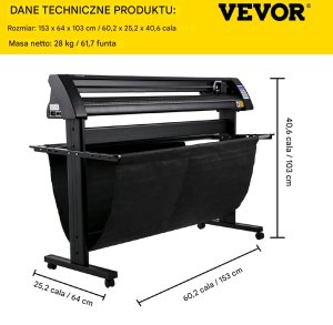 Ploter Tnący do Winylu 1350 mm z Wbudowanym Sensorem Optycznym i Oprogramowaniem SignMaster 2