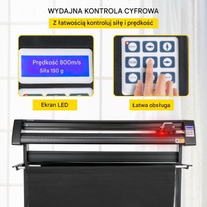 Ploter Tnący do Winylu 1350 mm z Wbudowanym Sensorem Optycznym i Oprogramowaniem SignMaster 3