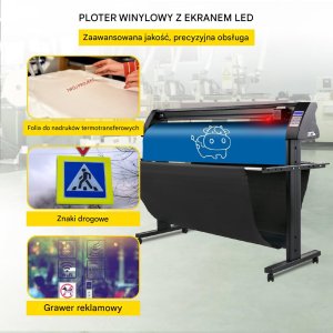 Ploter Tnący do Winylu 1350 mm z Wbudowanym Sensorem Optycznym i Oprogramowaniem SignMaster 6