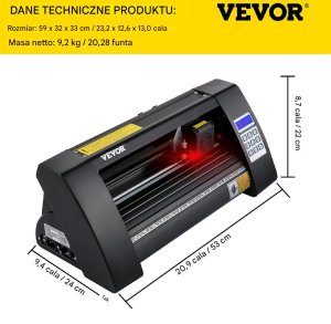 Ploter Tnący 375 mm z Wbudowanym Sensorem Optycznym i Oprogramowaniem SignMaster 2