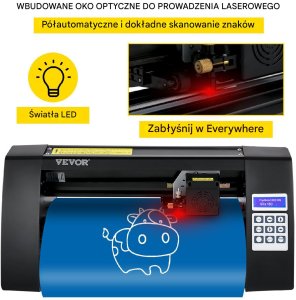 Ploter Tnący 375 mm z Wbudowanym Sensorem Optycznym i Oprogramowaniem SignMaster 4