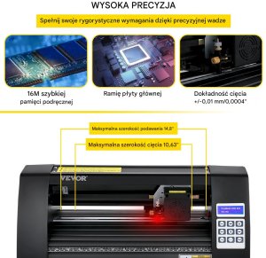 Ploter Tnący 375 mm z Wbudowanym Sensorem Optycznym i Oprogramowaniem SignMaster 5