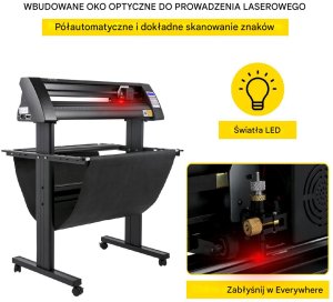 Ploter Tnący 720 mm z Półautomatycznym Sensorem Optycznym i Oprogramowaniem SignMaster 4