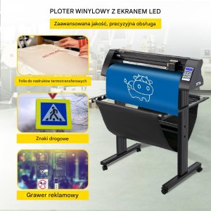 Ploter Tnący 720 mm z Półautomatycznym Sensorem Optycznym i Oprogramowaniem SignMaster 7