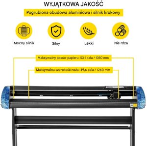 Ploter Tnący do Winylu 1350 mm z Podstawą i Oprogramowaniem SignCut 3