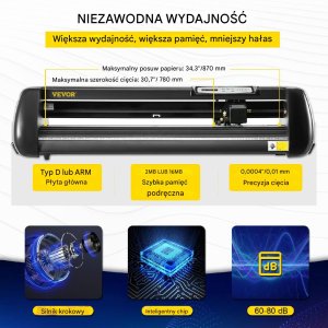 Ploter Tnący do Winylu 870 mm z Oprogramowaniem i Ekranem LCD 3