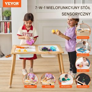 Stół sensoryczny dla dzieci Piaskownica stolik sensoryczny piasek woda 8