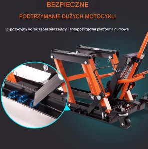 Podnośnik motocyklowy hydrauliczny 700 kg do Quada Motoru 3
