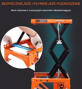 Podnośnik motocyklowy hydrauliczny 158 kg do Motoru Motocykli 3