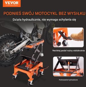 Podnośnik motocyklowy hydrauliczny 158 kg do Motoru Motocykli 7