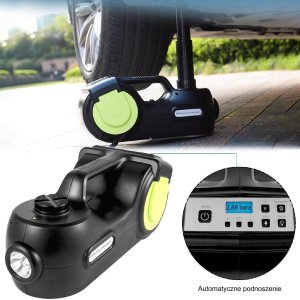 Elektryczny podnośnik samochodowy 5T z kluczem udarowym lewarek do auta 2