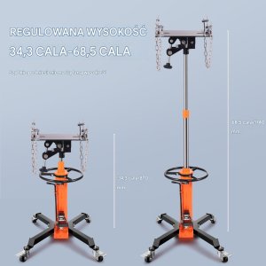 Podnośnik do skrzyni biegów silnika do warsztatu 600 kg 2