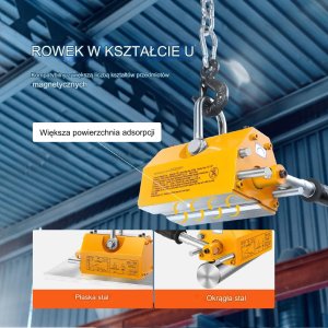 Chwytak magnetyczny do blach magnes podnośnik magnetyczny 1500 kg 4