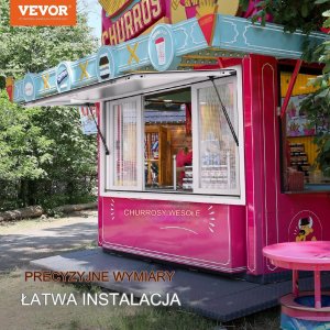 Okienko gastronomiczne okno podawcze 94,3x94,3cm food truck gastronomia 13