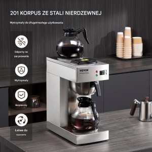 Ekspres Przelewowy do Gastronomii 2 Podgrzewacze 5