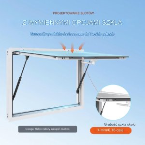 Okno Gastronomiczne Koncesyjne Food Truck 91,5 x 61 cm 10