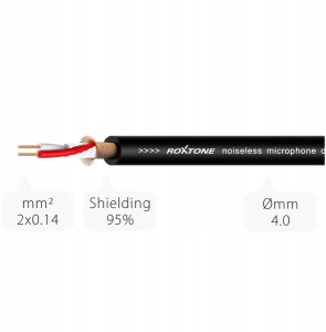 Kabel Roxtone Kabel audio 3m Jack 3.5mm stereo Jack 6.3mm stereo RACC280L3 6