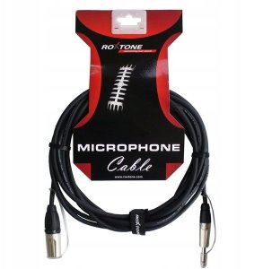 Roxtone Kabel audio 3m Jack 6.3mm Mono, XLR 3-pin męski DMXJ250L3 2