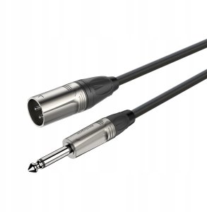 Roxtone Kabel audio 3m Jack 6.3mm Mono, XLR 3-pin męski DMXJ250L3 3