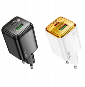 Ładowarka sieciowa do telefonu Hoco USB A + USB C QC3.0 PD 3A 20W N52 biała 3