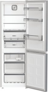 Whirlpool Refrigerator | WHK 26363 XP6E | Energy efficiency class C | Free standing | Combi | Height 186.5 cm | No Frost system | Fridge net capacity 210 L | Freezer net capacity 106 L | 35 dB | Pearl Inox 3