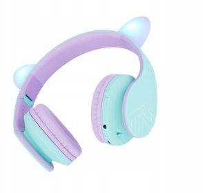 Słuchawki PowerLocus P2 Kids Headphones purple/turquoise with Ears 9