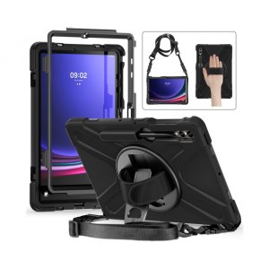 Insmat Rugged Armor protective case, Samsung Galaxy Tab S8/S9, black 3
