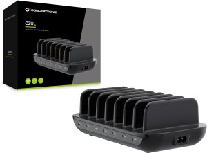 HUB USB Conceptronic CONCEPTRONIC ładowarka 7Port 7xUSB-C 160WPD3.0 sw 3