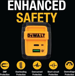 Ładowarka Dewalt DXMA131-0873-DWG 1x USB-A 1x USB-C  (DXMA131-0873-DWG) 2