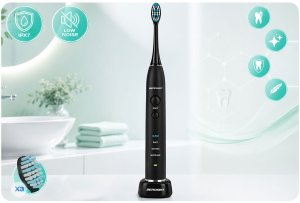 Szczoteczka Berdsen Szczoteczka soniczna do zębów zestaw z ETUI Sonica B3 czarna 2