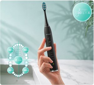 Szczoteczka Berdsen Szczoteczka soniczna do zębów zestaw z ETUI Sonica B3 czarna 11