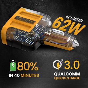 Ładowarka samochodowa 4w1, 18W, 2 x 2,4 USB-A, 1 x USB-C DXMA141-9009-DWG 6