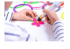 DŁUGOPIS 3D Dla Dzieci magiczna DRUKARKA 3D PEN RÓŻOWA   WKŁAD 9M 2