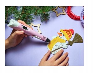 DŁUGOPIS 3D Dla Dzieci magiczna DRUKARKA 3D PEN RÓŻOWA   WKŁAD 9M 3
