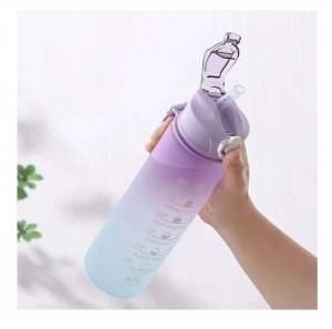 Butelka Motywacyjna Sportowa z Rurką Fitness Siłownia 2000ml 900ml 300ml 5