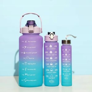 Butelka Motywacyjna Sportowa z Rurką Fitness Siłownia 2000ml 900ml 300ml 9