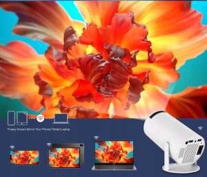 Projektor ANDROID rzutnik 4K WIFI PRZENOŚNY SMART FULL HD HY300 PRO 5